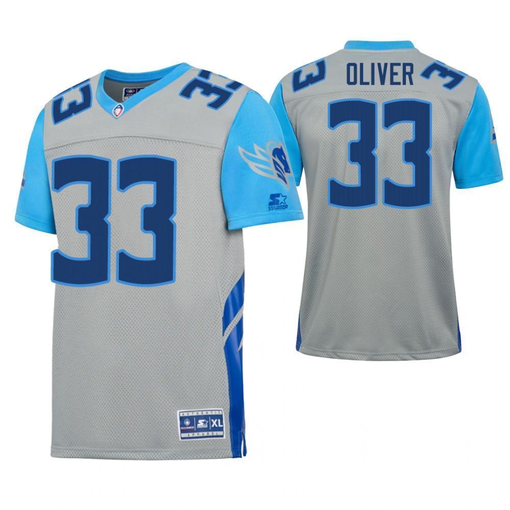 Branden Oliver Salt Lake Stallions Game Jersey 2019