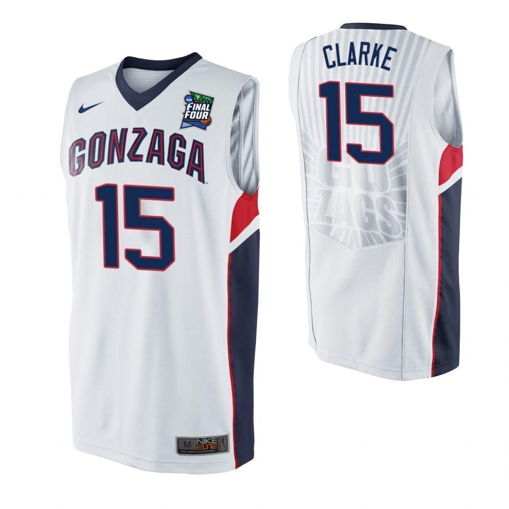 Brandon Clarke Gonzaga Bulldogs 2019 Final Four Basketball Jersey 2019 - White