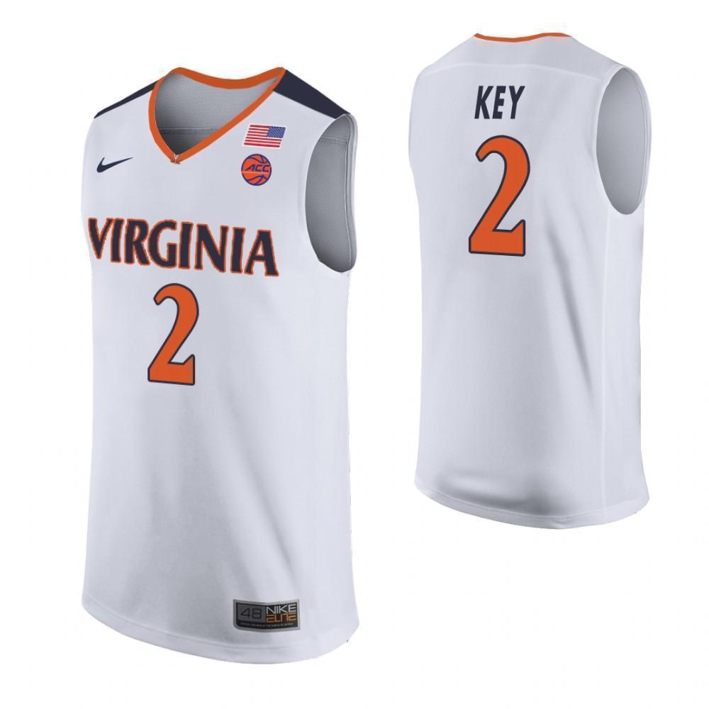 Braxton Key Virginia Cavaliers Basketball Jersey 2019 - White