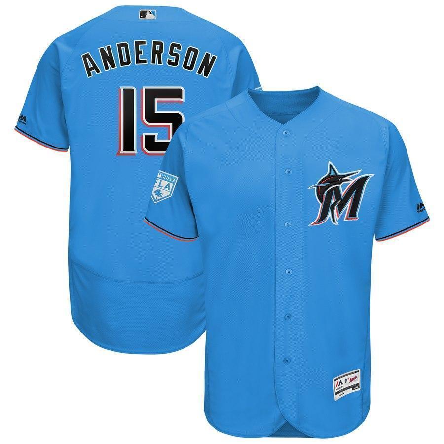 Brian Anderson Miami Marlins 2019 Spring Training Baseball Player Jersey 2019