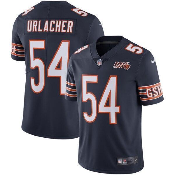 Brian Urlacher Chicago Bears 100th Season Game Jersey 2019 - Navy