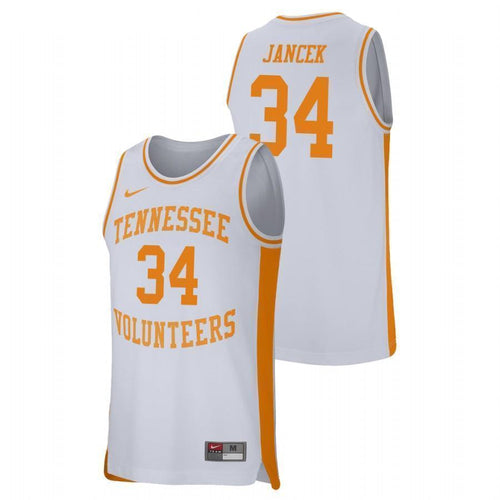 Brock Jancek Tennessee Volunteers Basketball Jersey 2019 - White