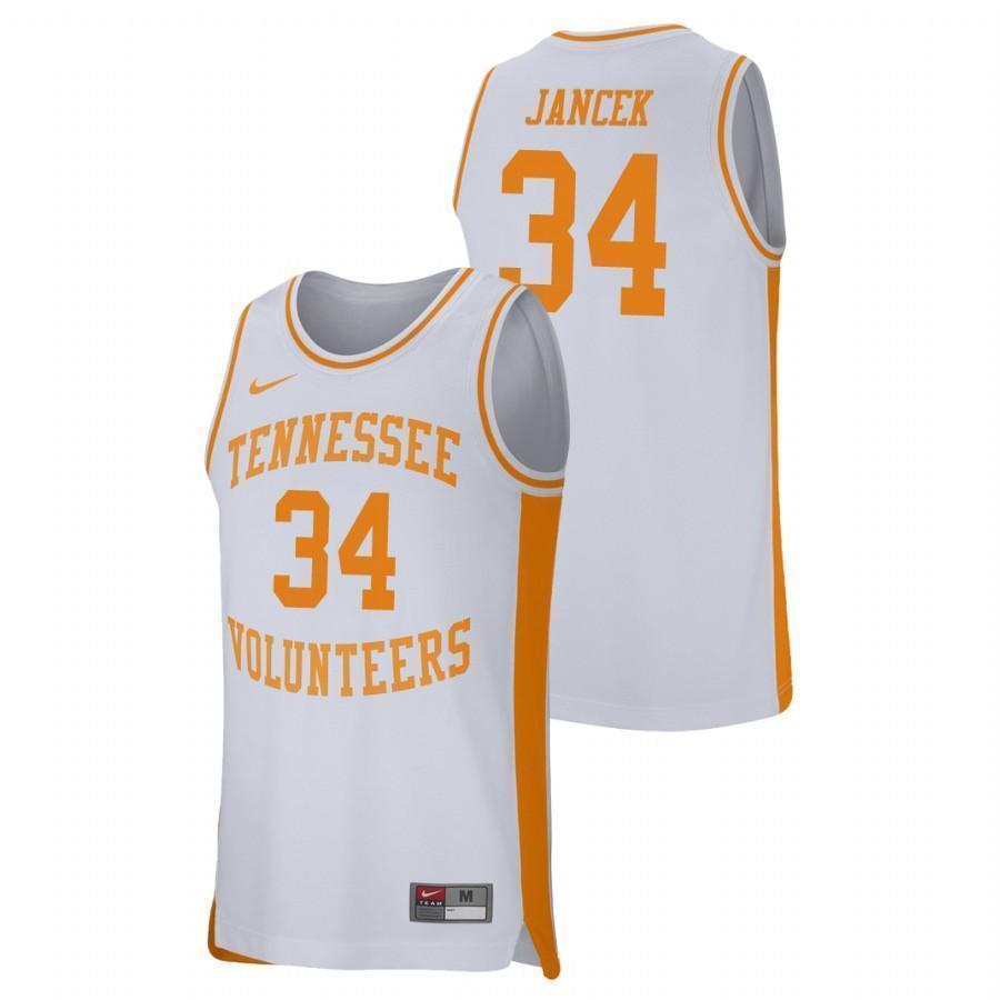 Brock Jancek Tennessee Volunteers Basketball Jersey 2019 - White