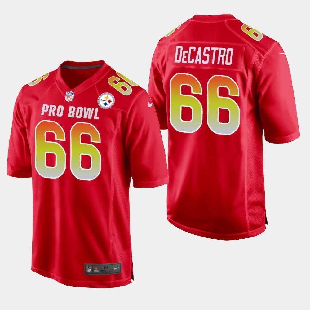 David DeCastro Piitsburgh Steelers AFC 2019 Pro Bowl Game Jersey 2019