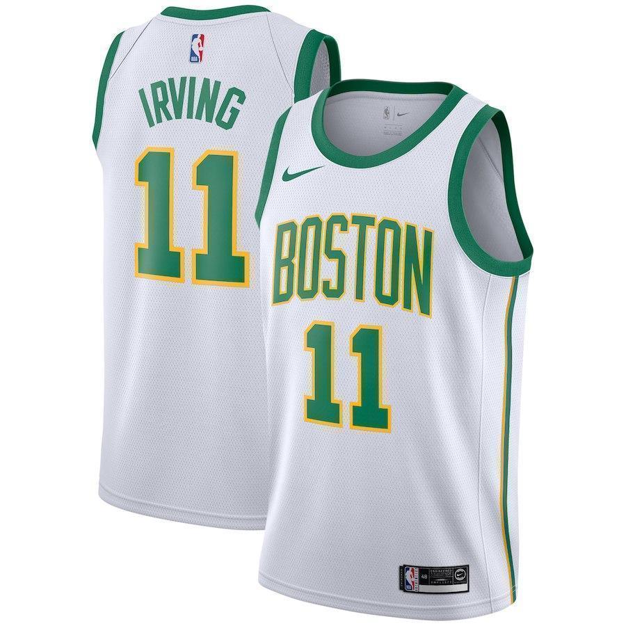 Boston Celtics #11 Kyrie Irving NEWCity Edition Swingman Jersey 2019