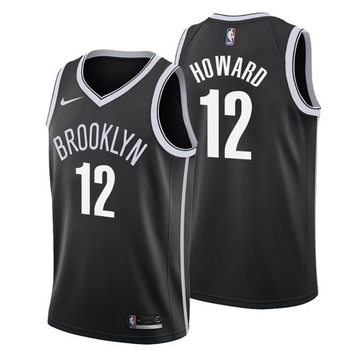 Brooklyn Nets Dwight Howard Icon Edition Black Swingman Jersey 2019