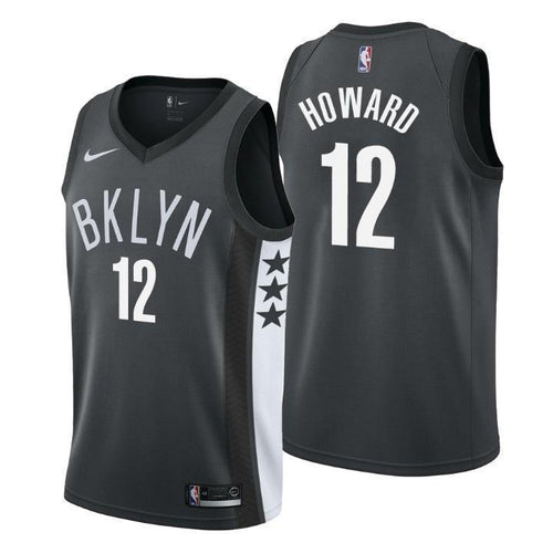 Brooklyn Nets Dwight Howard Statement Black Swingman Jersey 2019