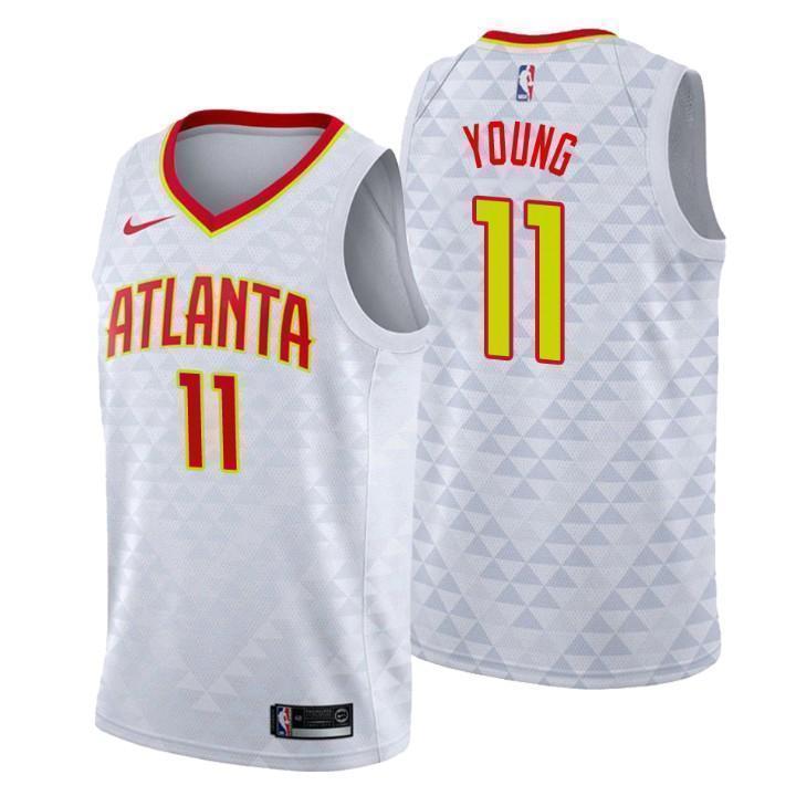 Atlanta Hawks Trae Young White Swingman Jersey 2019