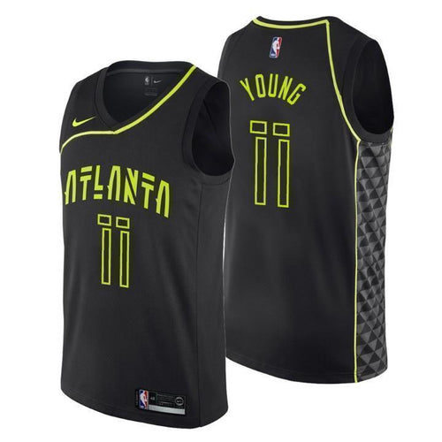 Atlanta Hawks Trae Young City Edition Black Swingman Jersey 2019