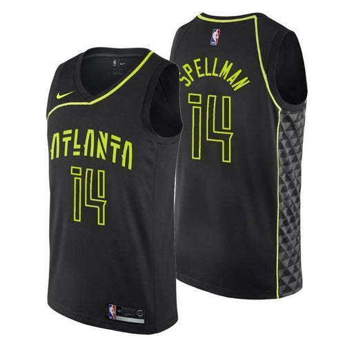 Atlanta Hawks Omari Spellman City Edition Black Swingman Jersey 2019