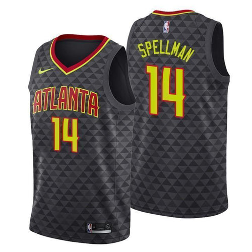 Atlanta Hawks Omari Spellman Icon Edition Black Swingman Jersey 2019