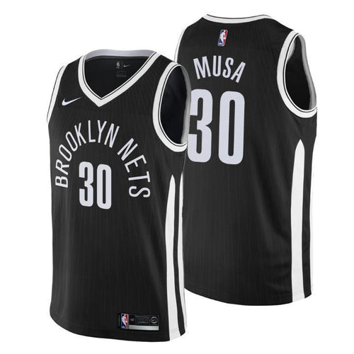 Brooklyn Nets Dzanan Musa City Edition Black Swingman Jersey 2019