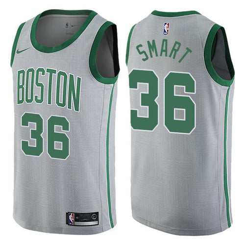Boston Celtics Marcus Smart City Series Gray Swingman Jersey 2019