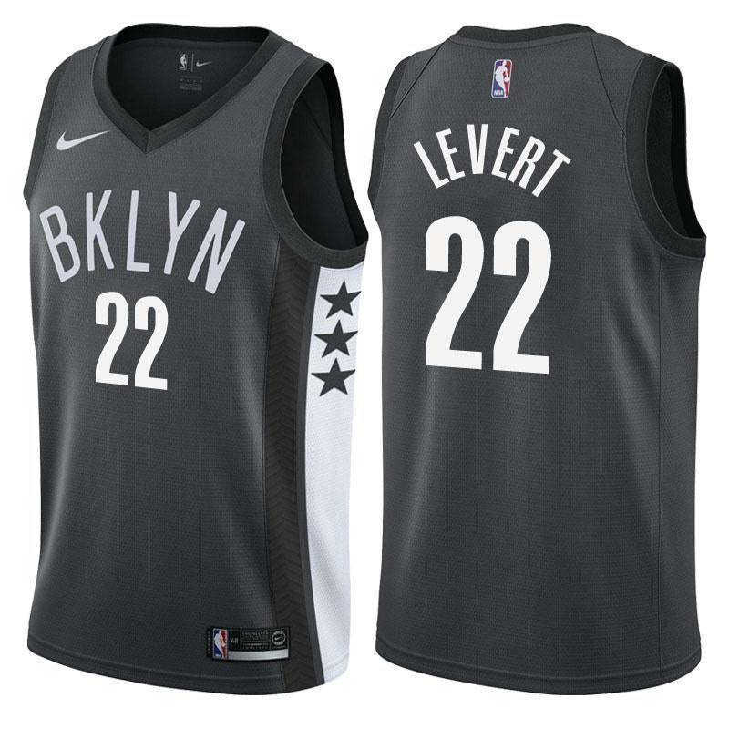 Brooklyn Nets Caris LeVert Statement Black Swingman Jersey 2019
