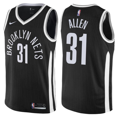 Brooklyn Nets Jarrett Allen City Edition Black Swingman Jersey 2019