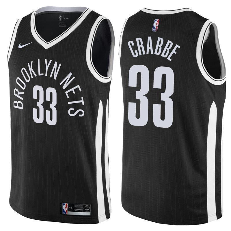 Brooklyn Nets Allen Crabbe City Edition Black Swingman Jersey 2019