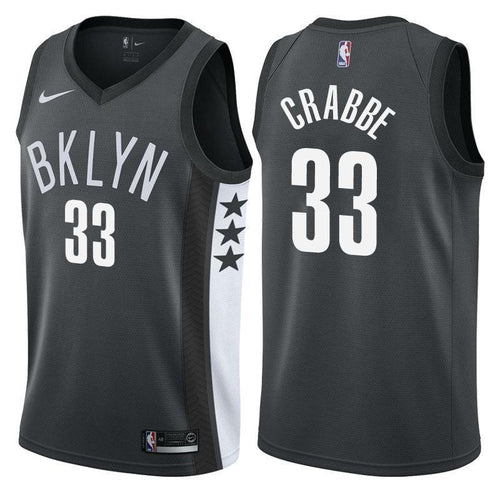 Brooklyn Nets Allen Crabbe Statement Black Swingman Jersey 2019