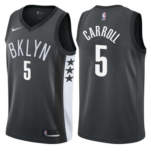 Brooklyn Nets DeMarre Carroll Statement Black Swingman Jersey 2019