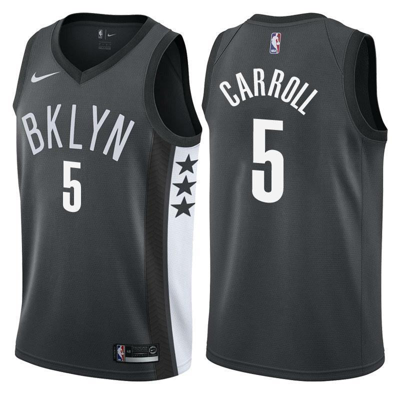 Brooklyn Nets DeMarre Carroll Statement Black Swingman Jersey 2019