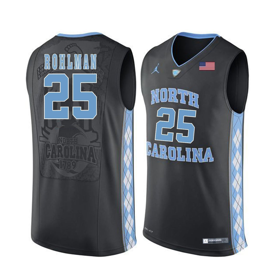 Aaron Rohlman North Carolina Basketball Jersey 2019-Black