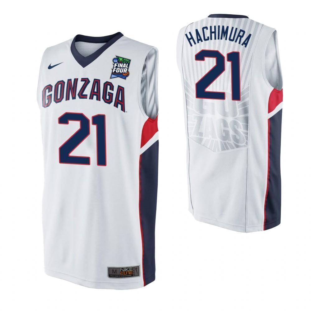 Rui Hachimura Gonzaga Bulldogs 2019 Final Four Basketball Jersey 2019 - White