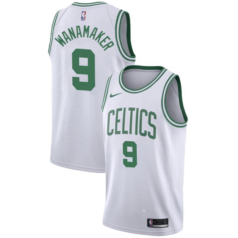Boston Celtics #9 Bradley Wanamaker Association White Swingman Jersey 2019