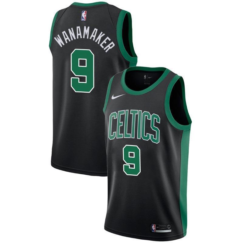 Boston Celtics #9 Bradley Wanamaker Statement Black Swingman Jersey 2019