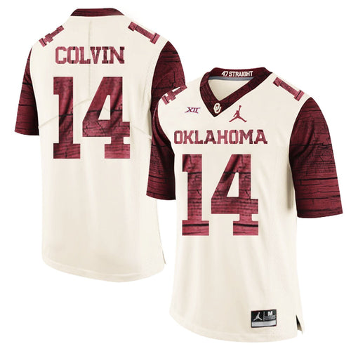 Aaron Colvin Oklahoma Sooners Jordan Football Jersey 2019 - Cream