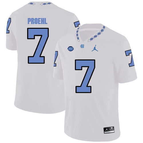 Austin Proehl North Carolina Tar Heels Jordan Football Jersey 2019 - White