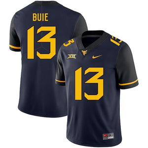 Andrew Buie West Virginia Mountaineers Football Jersey 2019 - Navy