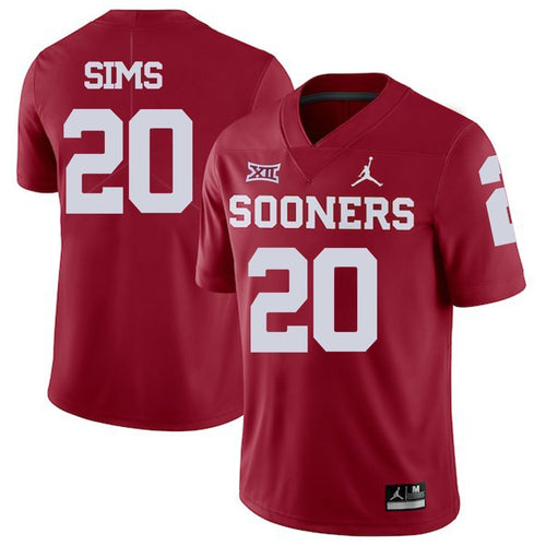 Billy Sims Oklahoma Sooners Jordan Football Jersey 2019 - Red