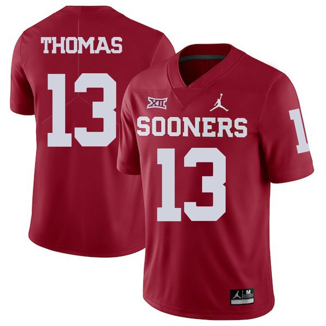 Ahmad Thomas Oklahoma Sooners Jordan Football Jersey 2019 - Red