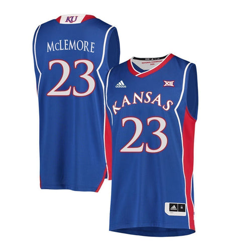 Ben McLemore Kansas Jayhawks Basketball Jersey 2019-Blue