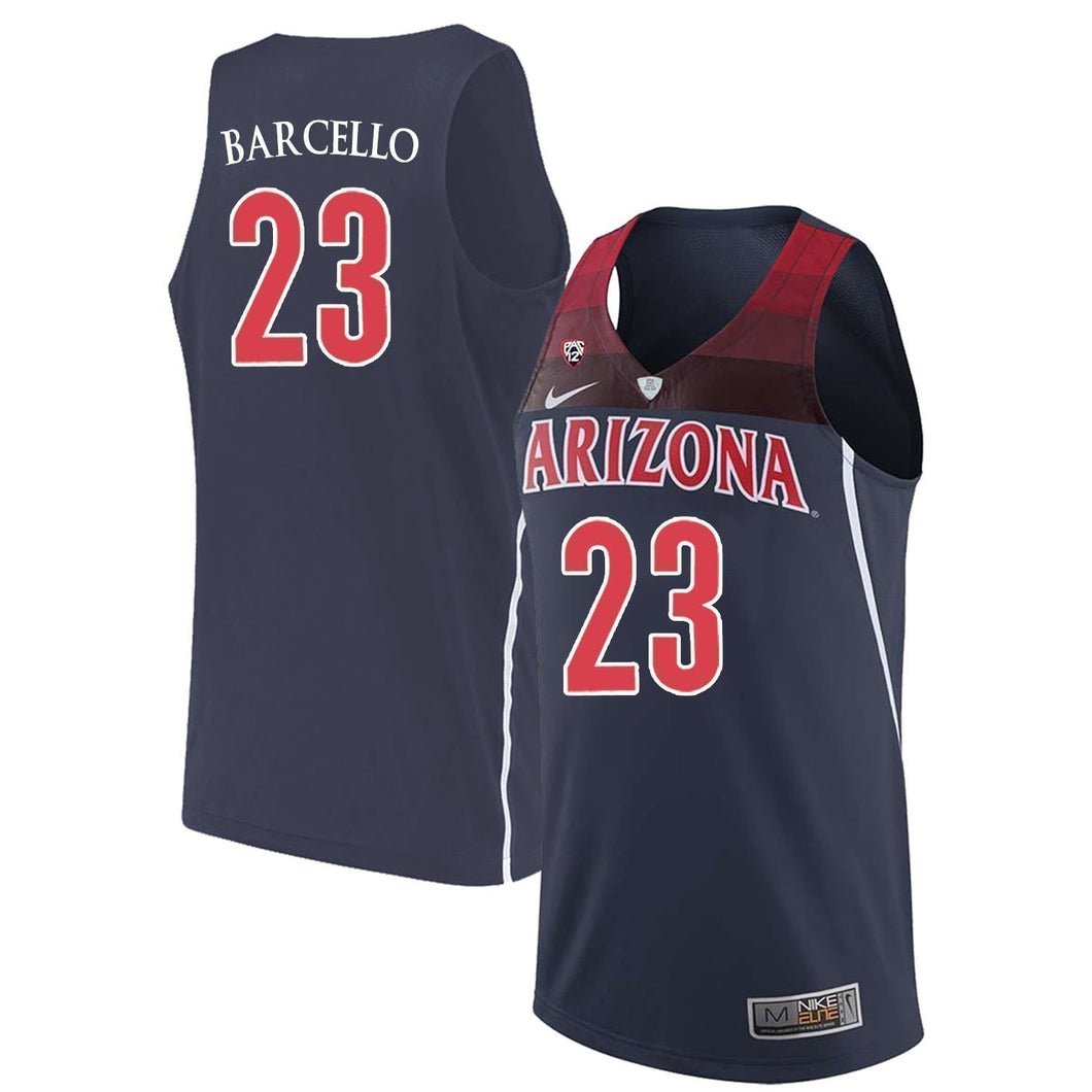 Alex Barcello Arizona Wildcats Basketball Jersey 2019-Navy