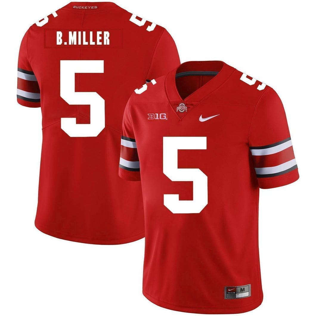 Braxton Miller #5 Ohio State Buckeyes Football Jersey 2019 - Red