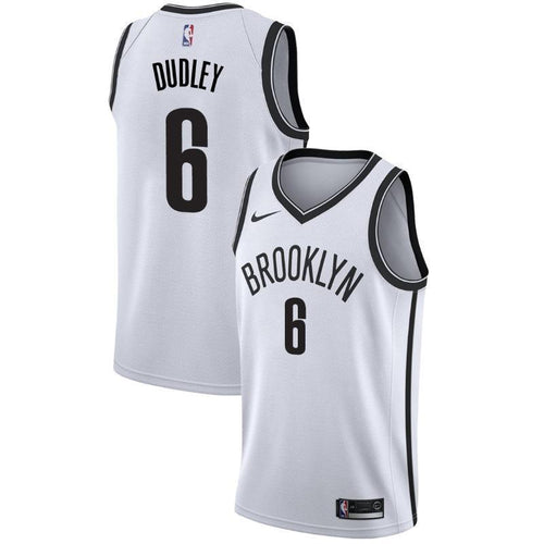Brooklyn Nets #6 Jared Dudley Association White Swingman Jersey 2019
