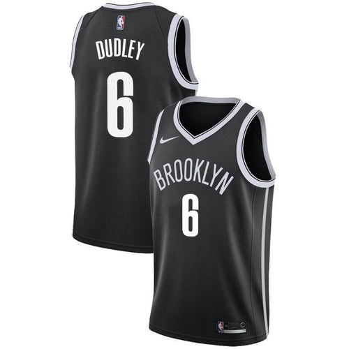 Brooklyn Nets #6 Jared Dudley Icon Black Swingman Jersey 2019