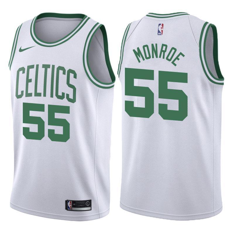 Boston Celtics #55 Greg Monroe Association White Swingman Jersey 2019