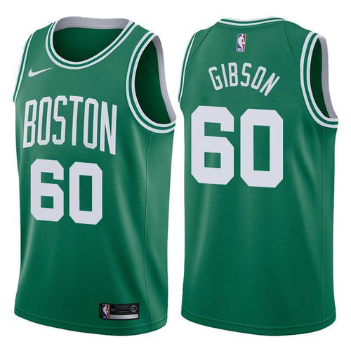 Boston Celtics #60 Jonathan Gibson Icon Green Swingman Jersey 2019