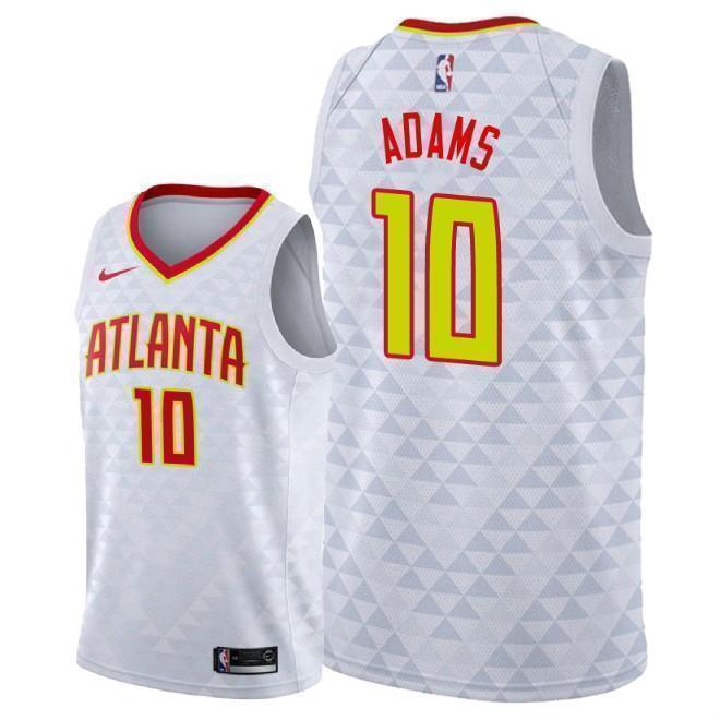 Atlanta Hawks #10 Jaylen Adams Association White Swingman Jersey 2019