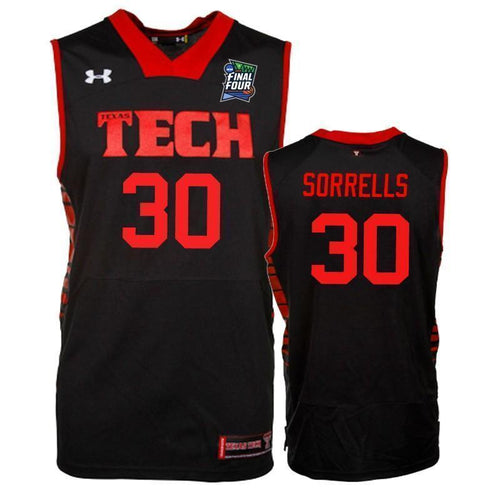 Andrew Sorrells Texas Tech Red Raiders 2019 Final Four Basketball Jersey 2019 - Black