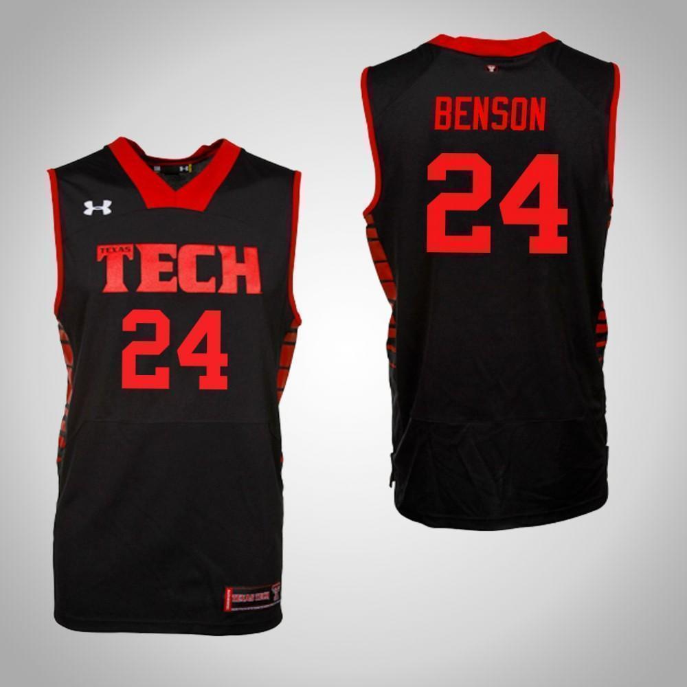 Avery Benson Texas Tech Red Raiders Basketball Jersey 2019