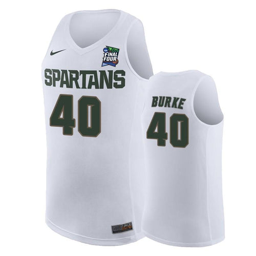 Braden Burke Michigan State Spartans 2019 Final Four Basketball Jersey 2019 - White