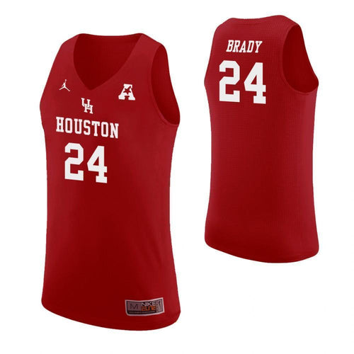 Breaon Brady Houston Cougars Basketball Jersey 2019 - Red