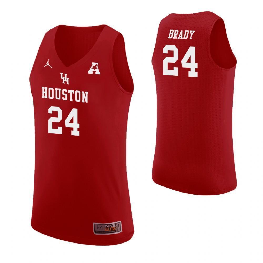 Breaon Brady Houston Cougars Basketball Jersey 2019 - Red