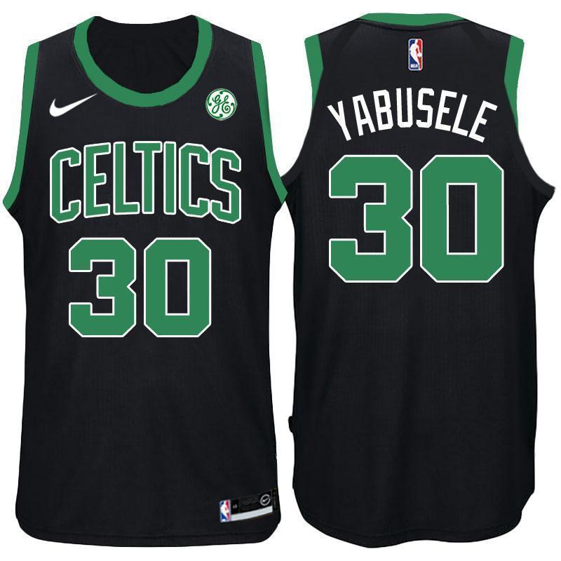 Boston Celtics #30 Guerschon Yabusele Statement Black Swingman Jersey 2019