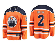 Load image into Gallery viewer, Andrej Sekera Edmonton Oilers Player Swingman Jersey 2019