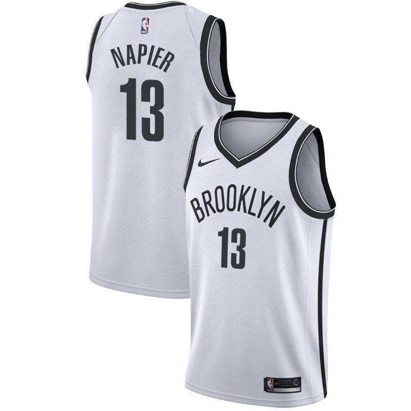 Brooklyn Nets #13 Shabazz Napier Association White Swingman Jersey 2019