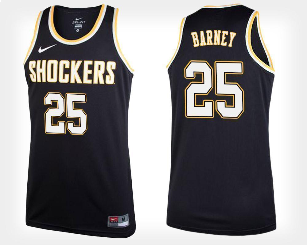 Brett Barney Wichita State Shockers Basketball Jersey 2019-Black