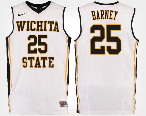 Brett Barney Wichita State Shockers Basketball Jersey 2019-White